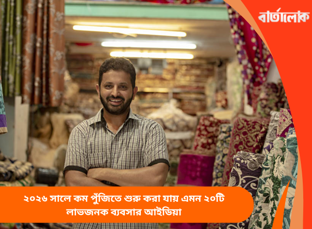 ২০২৬ সালে কম পুঁজিতে শুরু করা যায় এমন ২০টি লাভজনক ব্যবসার আইডিয়া