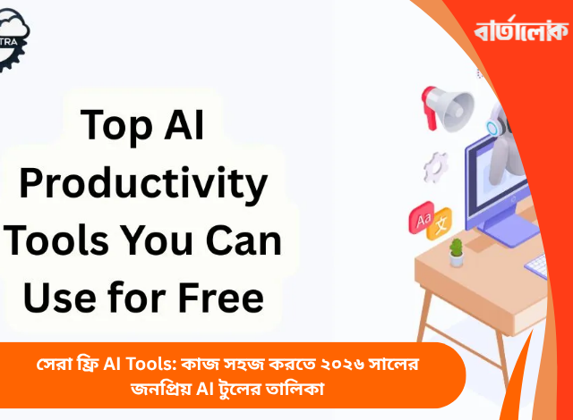 সেরা ফ্রি AI Tools: কাজ সহজ করতে ২০২৬ সালের জনপ্রিয় AI টুলের তালিকা