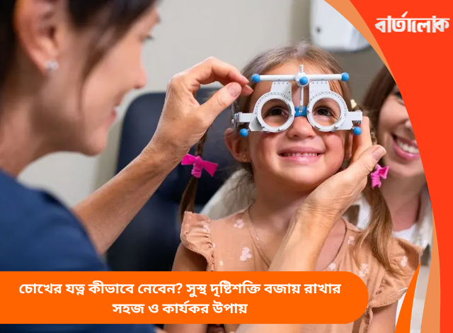 চোখের যত্ন কীভাবে নেবেন? সুস্থ দৃষ্টিশক্তি বজায় রাখার সহজ ও কার্যকর উপায়