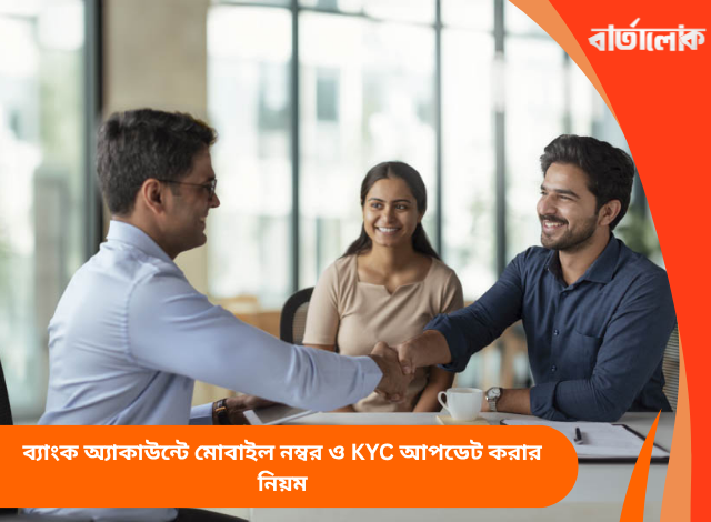 ব্যাংক অ্যাকাউন্টে মোবাইল নম্বর ও KYC আপডেট করার নিয়ম