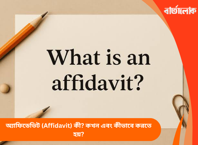 অ্যাফিডেভিট (Affidavit) কী? কখন এবং কীভাবে করতে হয়?