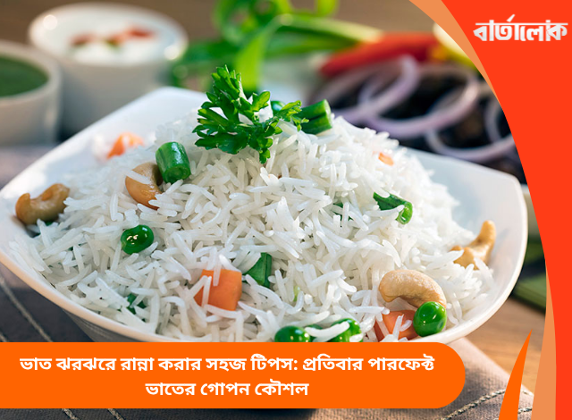 ভাত ঝরঝরে রান্না করার সহজ টিপস: প্রতিবার পারফেক্ট ভাতের গোপন কৌশল