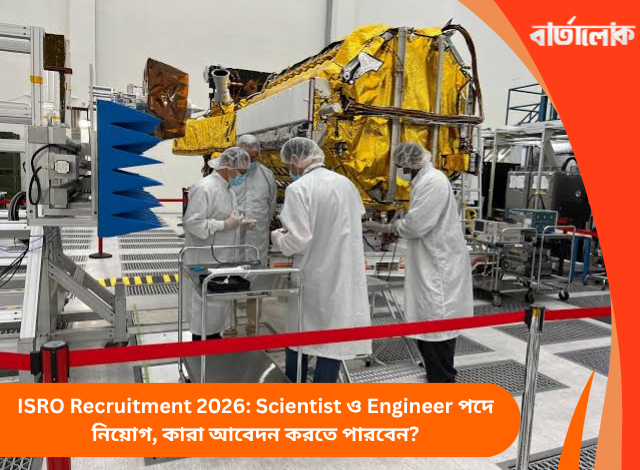 ISRO Recruitment 2026: Scientist ও Engineer পদে নিয়োগ, কারা আবেদন করতে পারবেন?
