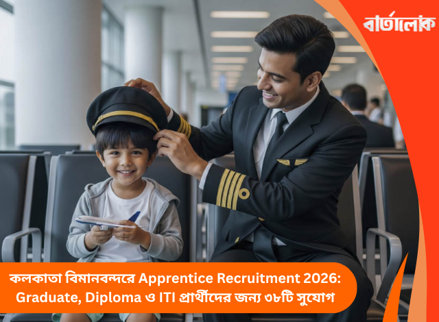 কলকাতা বিমানবন্দরে Apprentice Recruitment 2026: Graduate, Diploma ও ITI প্রার্থীদের জন্য ৩৮টি সুযোগ