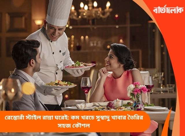 রেস্তোরাঁ স্টাইল রান্না ঘরেই: কম খরচে সুস্বাদু খাবার তৈরির সহজ কৌশল
