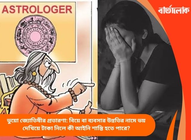 ভুয়ো জ্যোতিষীর প্রতারণা: বিয়ে বা ব্যবসার উন্নতির নামে ভয় দেখিয়ে টাকা নিলে কী আইনি শাস্তি হতে পারে?