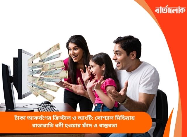 টাকা আকর্ষণের ক্রিস্টাল ও আংটি: সোশ্যাল মিডিয়ায় রাতারাতি ধনী হওয়ার ফাঁদ ও বাস্তবতা