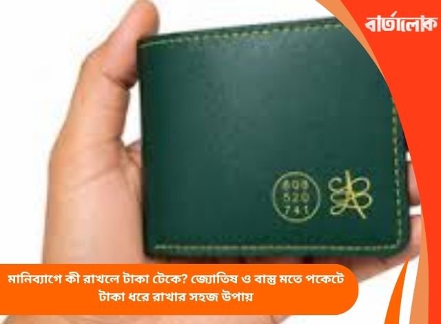 মানিব্যাগে কী রাখলে টাকা টেকে? জ্যোতিষ ও বাস্তু মতে পকেটে টাকা ধরে রাখার সহজ উপায়