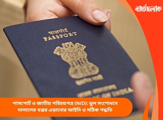 পাসপোর্ট ও জাতীয় পরিচয়পত্র (NID): ভুল সংশোধনে দালালের খপ্পর এড়ানোর আইনি ও সঠিক পদ্ধতি