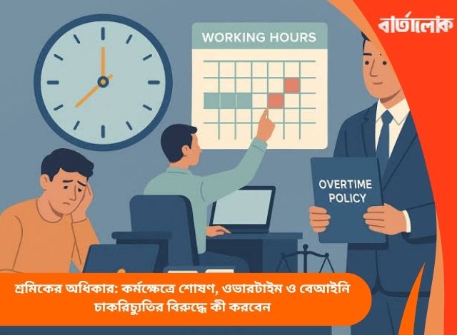 শ্রমিকের অধিকার: কর্মক্ষেত্রে শোষণ, ওভারটাইম ও বেআইনি চাকরিচ্যুতির বিরুদ্ধে কী করবেন