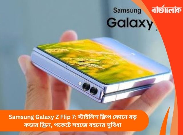 Samsung Galaxy Z Flip 7: স্টাইলিশ ফ্লিপ ফোনে বড় কভার স্ক্রিন, পকেটে সহজে বহনের সুবিধা