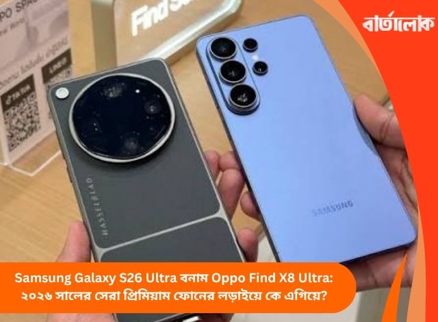 Samsung Galaxy S26 Ultra বনাম Oppo Find X8 Ultra: ২০২৬ সালের সেরা প্রিমিয়াম ফোনের লড়াইয়ে কে এগিয়ে?