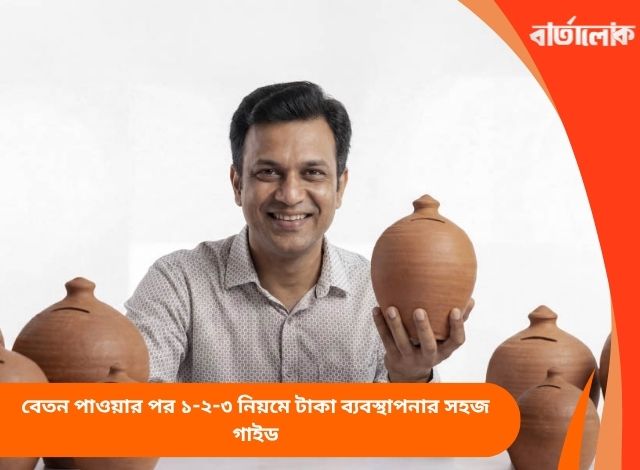 বেতন পাওয়ার পর ১-২-৩ নিয়মে টাকা ব্যবস্থাপনার সহজ গাইড