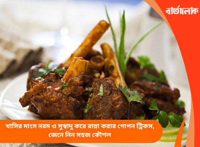 খাসির মাংস নরম ও সুস্বাদু করে রান্না করার গোপন ট্রিকস, জেনে নিন সহজ কৌশল