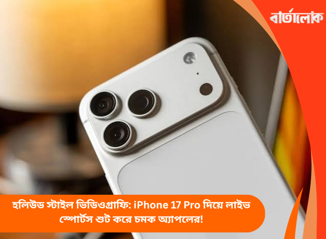 হলিউড স্টাইল ভিডিওগ্রাফি: iPhone 17 Pro দিয়ে লাইভ স্পোর্টস শুট করে চমক অ্যাপলের!