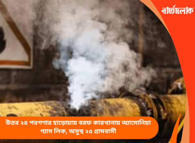 উত্তর ২৪ পরগণার হাড়োয়ায় বরফ কারখানায় অ্যামোনিয়া গ্যাস লিক, অসুস্থ ২৫ গ্রামবাসী