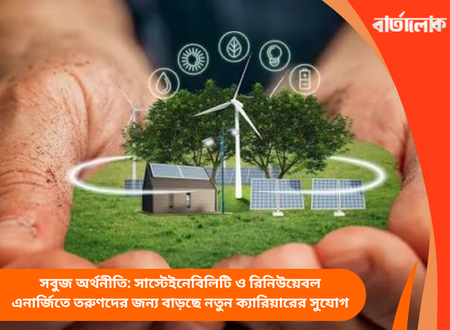 সবুজ অর্থনীতি: সাস্টেইনেবিলিটি ও রিনিউয়েবল এনার্জিতে তরুণদের জন্য বাড়ছে নতুন ক্যারিয়ারের সুযোগ