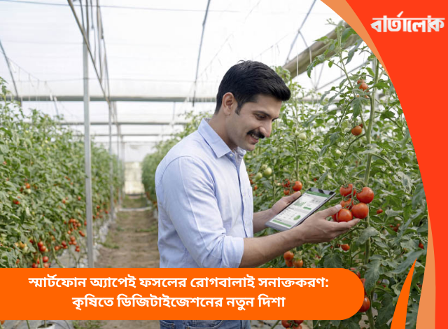 স্মার্টফোন অ্যাপেই ফসলের রোগবালাই সনাক্তকরণ: কৃষিতে ডিজিটাইজেশনের নতুন দিশা