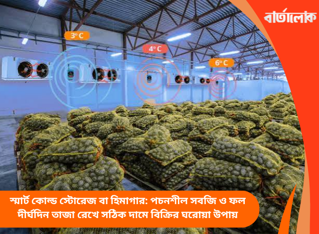 স্মার্ট কোল্ড স্টোরেজ বা হিমাগার: পচনশীল সবজি ও ফল দীর্ঘদিন তাজা রেখে সঠিক দামে বিক্রির ঘরোয়া উপায়