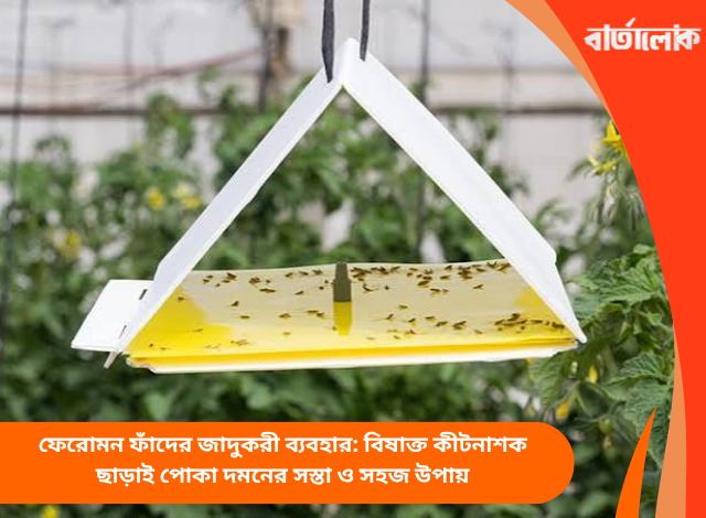 ফেরোমন ফাঁদের জাদুকরী ব্যবহার: বিষাক্ত কীটনাশক ছাড়াই পোকা দমনের সস্তা ও সহজ উপায়