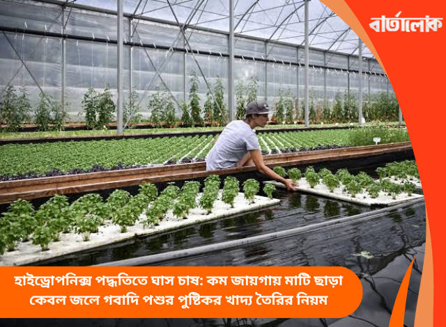 হাইড্রোপনিক্স পদ্ধতিতে ঘাস চাষ: কম জায়গায় মাটি ছাড়া কেবল জলে গবাদি পশুর পুষ্টিকর খাদ্য তৈরির নিয়ম