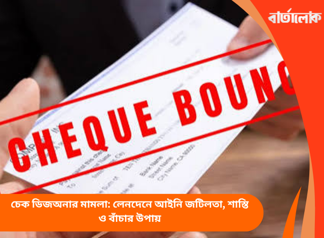 চেক ডিজঅনার মামলা: লেনদেনে আইনি জটিলতা, শাস্তি ও বাঁচার উপায়