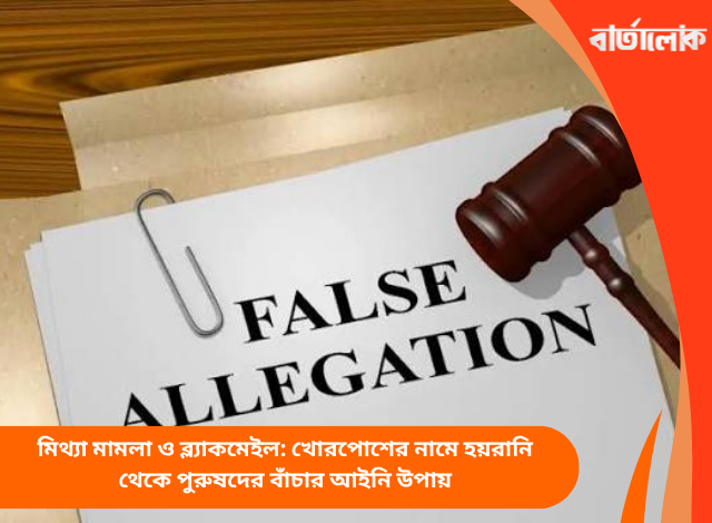 মিথ্যা মামলা ও ব্ল্যাকমেইল: খোরপোশের নামে হয়রানি থেকে পুরুষদের বাঁচার আইনি উপায়