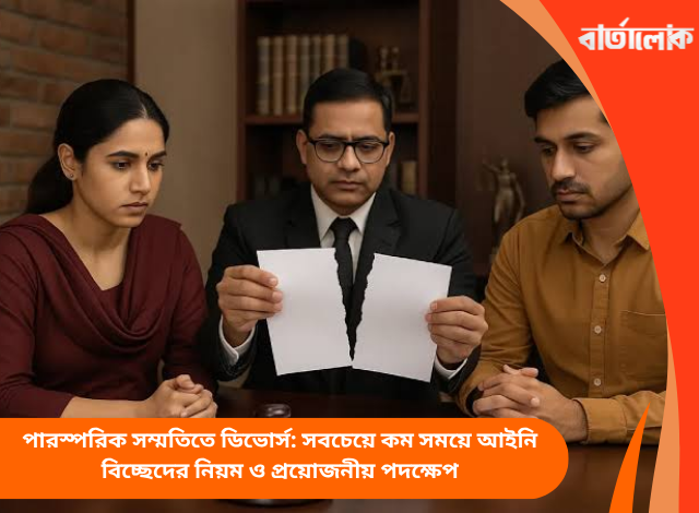 পারস্পরিক সম্মতিতে ডিভোর্স: সবচেয়ে কম সময়ে আইনি বিচ্ছেদের নিয়ম ও প্রয়োজনীয় পদক্ষেপ