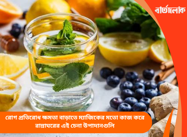 রোগ প্রতিরোধ ক্ষমতা বাড়াতে ম্যাজিকের মতো কাজ করে রান্নাঘরের এই চেনা উপাদানগুলি