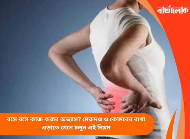 বসে বসে কাজ করার অভ্যাস? মেরুদণ্ড ও কোমরের ব্যথা এড়াতে মেনে চলুন এই নিয়ম