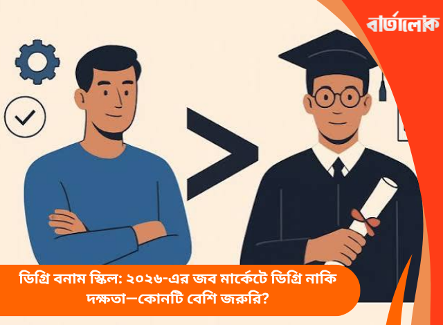 ডিগ্রি বনাম স্কিল: ২০২৬-এর জব মার্কেটে ডিগ্রি নাকি দক্ষতা—কোনটি বেশি জরুরি?