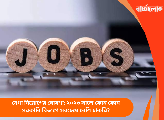 মেগা নিয়োগের ঘোষণা: ২০২৬ সালে কোন কোন সরকারি বিভাগে সবচেয়ে বেশি চাকরি?