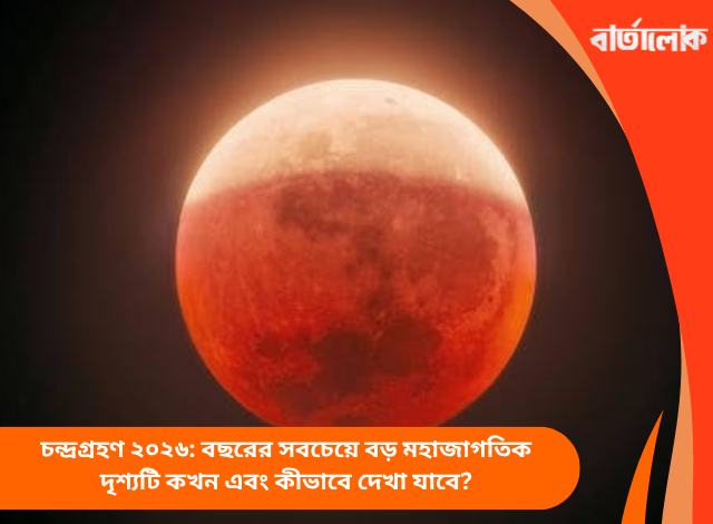 চন্দ্রগ্রহণ ২০২৬: বছরের সবচেয়ে বড় মহাজাগতিক দৃশ্যটি কখন এবং কীভাবে দেখা যাবে?