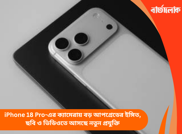 iPhone 18 Pro-এর ক্যামেরায় বড় আপগ্রেডের ইঙ্গিত, ছবি ও ভিডিওতে আসছে নতুন প্রযুক্তি