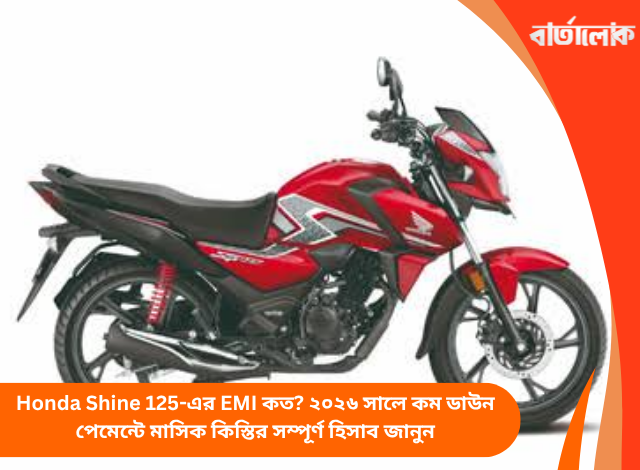 Honda Shine 125-এর EMI কত? ২০২৬ সালে কম ডাউন পেমেন্টে মাসিক কিস্তির সম্পূর্ণ হিসাব জানুন