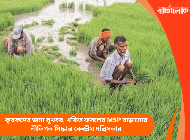 কৃষকদের জন্য সুখবর, খরিফ ফসলের MSP বাড়ানোর নীতিগত সিদ্ধান্ত কেন্দ্রীয় মন্ত্রিসভার