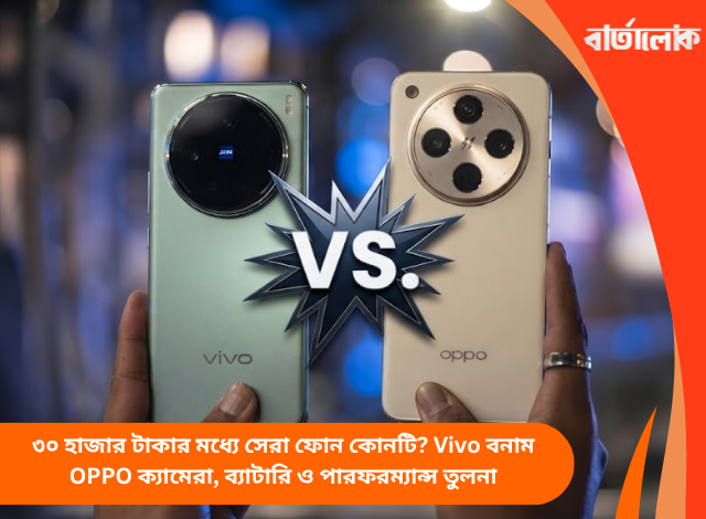 ৩০ হাজার টাকার মধ্যে সেরা ফোন কোনটি? Vivo বনাম OPPO ক্যামেরা, ব্যাটারি ও পারফরম্যান্স তুলনা