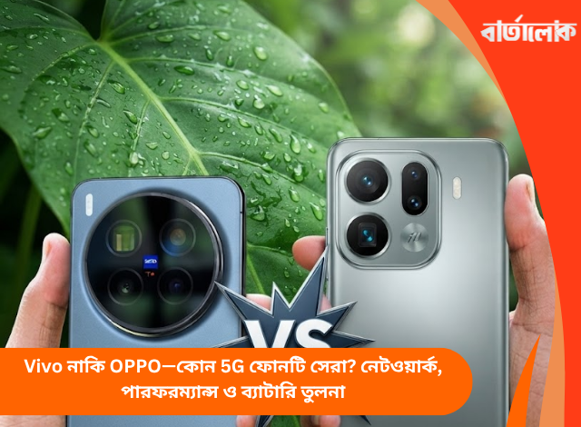 Vivo নাকি OPPO—কোন 5G ফোনটি সেরা? নেটওয়ার্ক, পারফরম্যান্স ও ব্যাটারি তুলনা