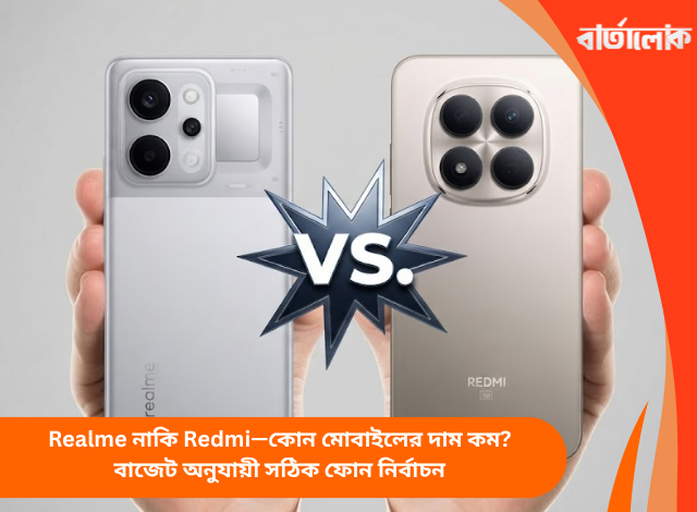 Realme নাকি Redmi—কোন মোবাইলের দাম কম? বাজেট অনুযায়ী সঠিক ফোন নির্বাচন