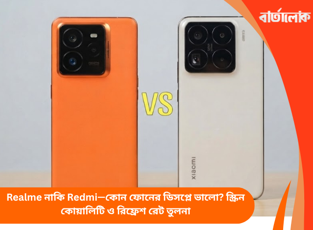Realme নাকি Redmi—কোন ফোনের ডিসপ্লে ভালো? স্ক্রিন কোয়ালিটি ও রিফ্রেশ রেট তুলনা