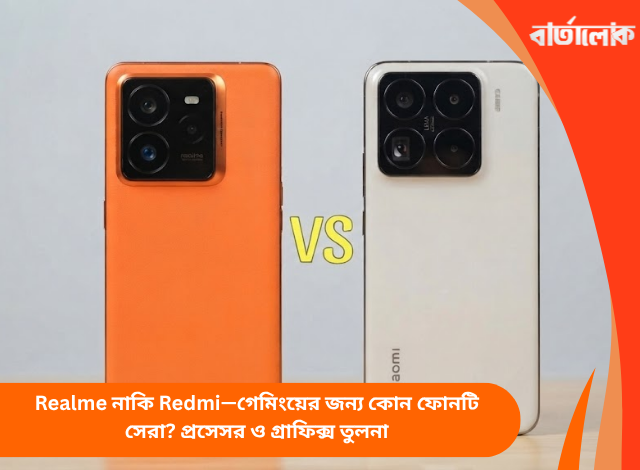 Realme নাকি Redmi—গেমিংয়ের জন্য কোন ফোনটি সেরা? প্রসেসর ও গ্রাফিক্স তুলনা