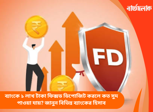ব্যাংকে ১ লাখ টাকা ফিক্সড ডিপোজিট করলে কত সুদ পাওয়া যায়? জানুন বিভিন্ন ব্যাংকের হিসাব
