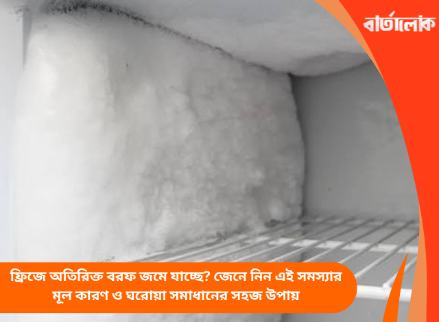 ফ্রিজে অতিরিক্ত বরফ জমে যাচ্ছে? জেনে নিন এই সমস্যার মূল কারণ ও ঘরোয়া সমাধানের সহজ উপায়