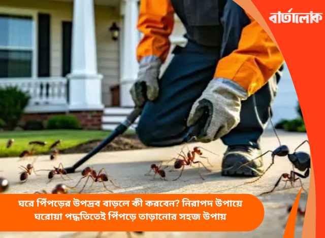 ঘরে পিঁপড়ের উপদ্রব বাড়লে কী করবেন? নিরাপদ উপায়ে ঘরোয়া পদ্ধতিতেই পিঁপড়ে তাড়ানোর সহজ উপায়