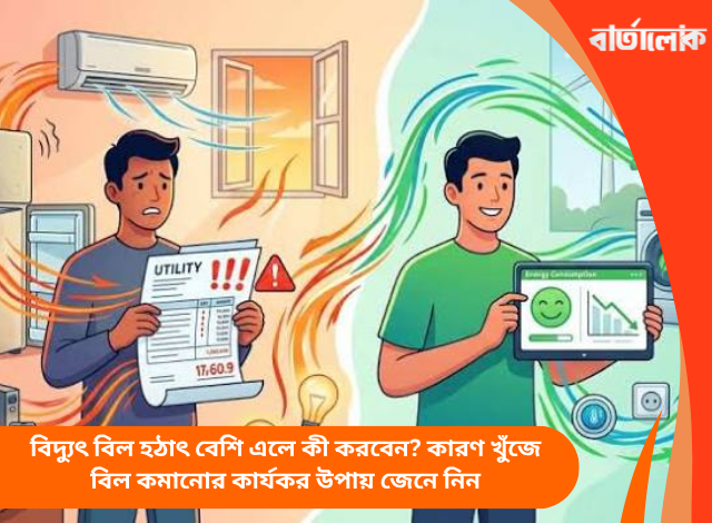 বিদ্যুৎ বিল হঠাৎ বেশি এলে কী করবেন? কারণ খুঁজে বিল কমানোর কার্যকর উপায় জেনে নিন