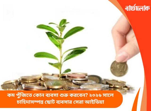 কম পুঁজিতে কোন ব্যবসা শুরু করবেন? ২০২৬ সালে চাহিদাসম্পন্ন ছোট ব্যবসার সেরা আইডিয়া