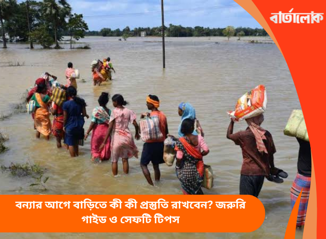 বন্যার আগে বাড়িতে কী কী প্রস্তুতি রাখবেন? জরুরি গাইড ও সেফটি টিপস