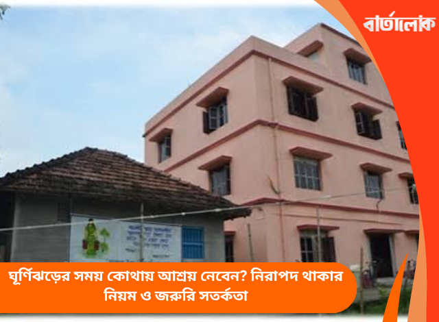 ঘূর্ণিঝড়ের সময় কোথায় আশ্রয় নেবেন? নিরাপদ থাকার নিয়ম ও জরুরি সতর্কতা