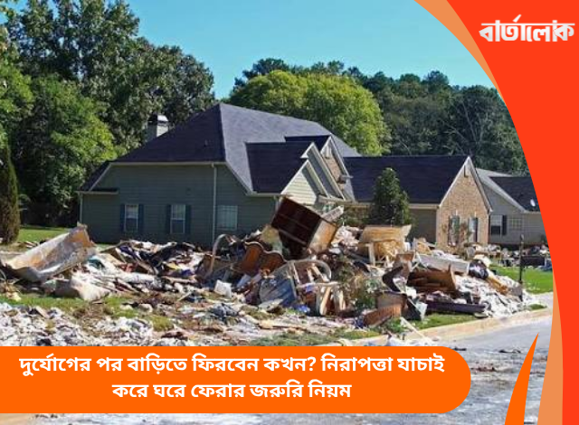 দুর্যোগের পর বাড়িতে ফিরবেন কখন? নিরাপত্তা যাচাই করে ঘরে ফেরার জরুরি নিয়ম
