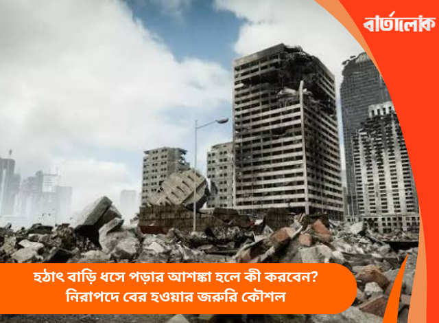 হঠাৎ বাড়ি ধসে পড়ার আশঙ্কা হলে কী করবেন? নিরাপদে বের হওয়ার জরুরি কৌশল
